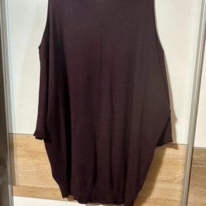 Phase Eight Burgundy Cold Shoulder longline Jumper size L